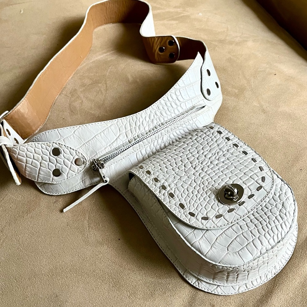 Calleen Cordero Embossed Leather Belt Bag